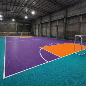 Professional Futsal Court Training Floor PP Snap Lock Tiles for Futsal Academies Clubs and Coaching Facilities
