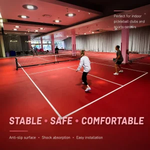 Professional Grade PVC Pickleball Flooring Easy Installation Commercial Grade Durability Indoor Pickleball Flooring