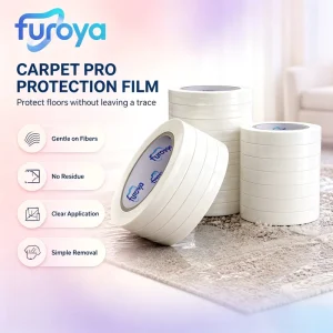 Professional Greaseproof PE Surface Protection Film for Carpet Flooring Rolls Safety During Transportation and Installation