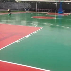 Professional High Density Silicone Indoor Anti Slip Floor Mat Roll for Pickleball Basketball Court Backyard Badminton
