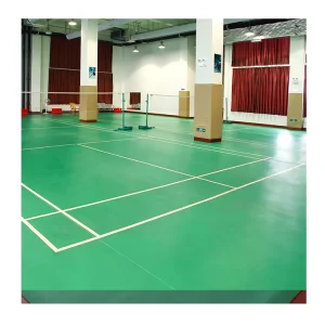 Professional Indoor Badminton Court Flooring PVC Vinyl Shock Absorption Anti Slip Sports Surface Badminton Court Mat