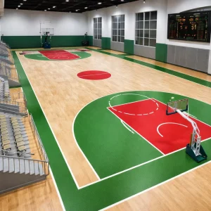 Professional Indoor Basketball Court PVC Sports Flooring Roll Durable Vinyl Gym Court Floor Material