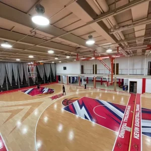Professional Indoor Gym Floor FIBA-Approved Modular Hardwood Basketball Flooring High Density Fireproof Maple