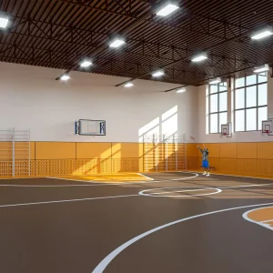 Professional Manufacturer Sports Vinyl Flooring Roll Portable Court Multi Functional Sports Hall Flooring Graphic Design Parquet
