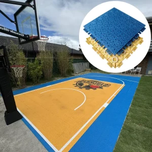 Professional Modified Pp Elastic Outdoor Sports Polypropylene Interlocking Basketball Court Tile Backyard Floor Tile
