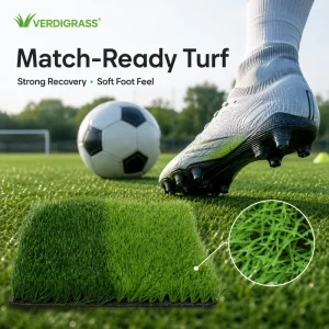 Professional Monofilament PE Football Grass for Elite Sports Field Artificial Soccer Turf Soft