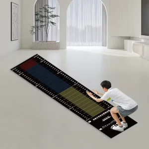 Professional Non Slip Long Jump Test Mat with Accurate Scale Gym Fitness Exercise Mats for Standing for Indoor Training