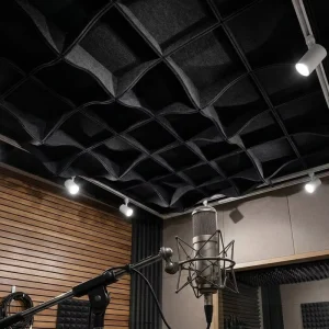 Professional PET Felt Acoustic Ceiling Panels Soundproofing Decorative Hanging Board for Podcast and Recording Studio