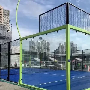 Professional Panoramic Padel Tennis Court 20m*10m Steel Artificial Grass Outdoor Sports Flooring