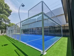 Professional Panoramic Padel Tennis Court 20m*10m Steel Artificial Grass Outdoor Sports Flooring