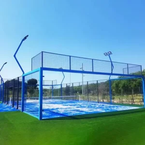 Professional Panoramic Padel Tennis Court 20m*10m Steel Artificial Grass Outdoor Sports Flooring