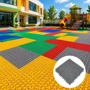 Professional Sports Flooring Interlocking Floor Tiles for Multi Sport Court Gym and Recreation Center