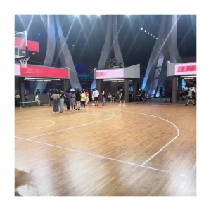 Professional in Sport Courts Flooring Basketball Court Fiba Tennis Floor Solid Wood Hard Badminton Indoor Squash System by Fixed