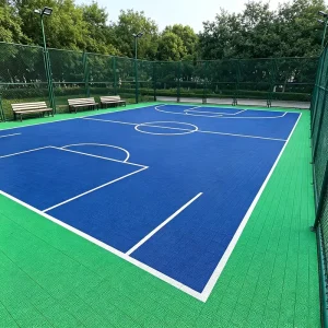 Promotional Shock Absorption Low Maintenance Sports Tiles Low-maintenance Interlocking Sports Floor for Outdoor Sports Courts
