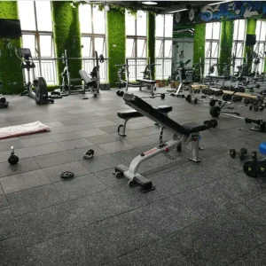 Protective Rubber Tile Fitness Gym Flooring Matting