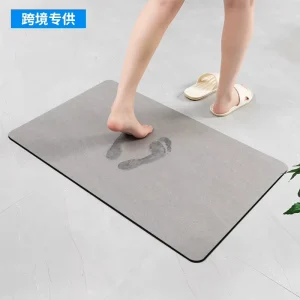 Pure Color Bathroom Mat, Anti-Slip, Water-Absorbent, Quick-Dry, for Home and Hotel