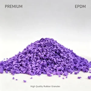 Purple EPDM Rubber Granules for Playgrounds, Running Tracks, and Kindergarten Sports Surfaces