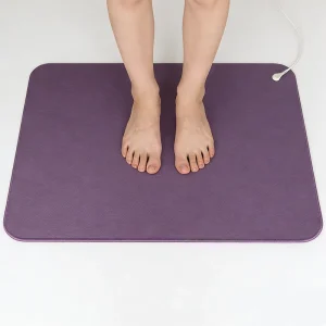 Purple PU Leather Conductive Grounding Mat Anti-Static ESD Protection Earthing Pad for Desk or Floor Use Factory Direct Supply
