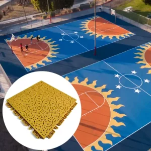 Pvc Indoor Multi Sport Flooring Sport Court Custom Polypropylene Plastic Floor Basketball Court