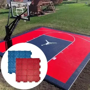 Pvc pp Synthetic Plastic Floor Tiles Mat Sport Interlocking Flooring Tiles Basketball