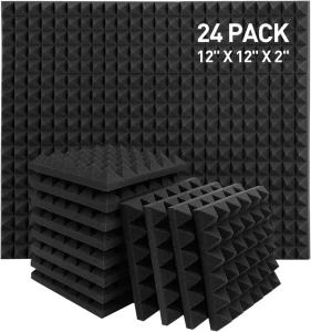 Pyramid Shape Acoustic with Flame Retardant Material Foam for Recording Studio
