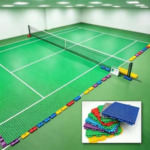 Quick Drain Hollow PP Modular Flooring Rainproof Outdoor Pickleball Sports Ground Floor