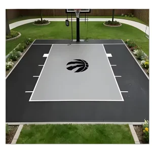 Quick-Drain Mildew-Proof Volleyball Court Tiles, Anti-Slip Modular Plastic Sports Flooring