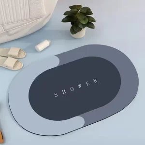 Quick-Dry Cushioned Bath Mat Non-Slip Rubber Backing Diatomite for Home and Hotel Use Custom Logo