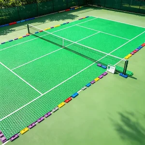 Quick-Dry Drainage Rain-Resistant Interlocking Outdoor Badminton Training Court Flooring
