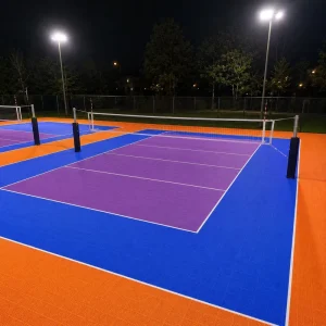 Quick Install Modular Volleyball Flooring for Community Centers and Multi Purpose Sports Halls