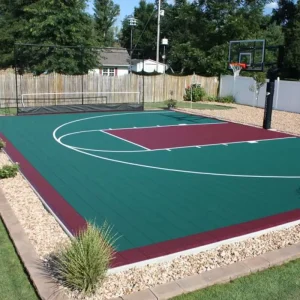 Quick-Install Outdoor Multisport Floor Tiles Basketball Tennis Pickleball Court PP Material