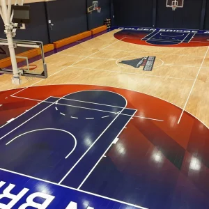 Quick Setup Eco Friendly Engineered Maple Flooring Indoor Basketball Badminton Courts Halls Durable Anti Slip Easy