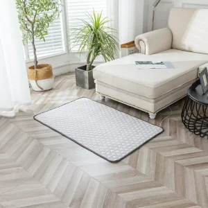 Quilted Suede Mat with Bamboo and Silver Fiber Antibacterial Fabric