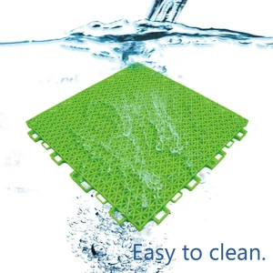 RD220 PP 30.48 x 30.48 cm Portable Interlocking Sports Flooring Tiles with Anti-Slip Surface