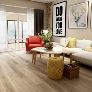 Ready High Quality Plastic Floor Hybrid Waterproof Antislip 4mm 0.3mm Wearlayer Embossed Oak Walnut Pattern Spc Flooring for Gym