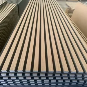 Ready Stock Akupanel Wood Slat Acoustic Cladding Natural Teak Veneer Sound Absorbing Panel