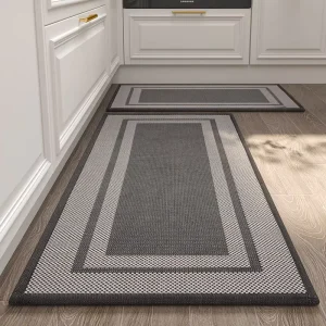 Rectangular Absorbent Non-Slip Kitchen Mat and Rug for Kitchen Floor
