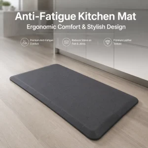 Rectangular PU Anti-Fatigue Floor Mat, Waterproof, Anti-Fouling, High Resilience, for Kitchen Use