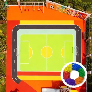 Recycled EPDM Rubber Crumb Granules for Track Artificial Grass Playground and Gym Flooring