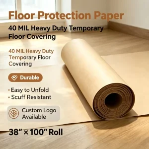 Recycled Paper Waterproof Surface Protection Floor Paper Roll for Construction Projects