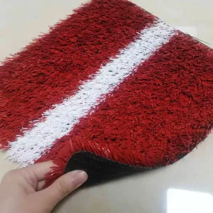 Red Artificial Grass 20mm 25mm 30mm for School Playground Running Track Outdoor Sports Turf