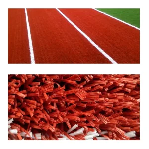 Red Blue Colorful 25mm Runway Grass for School Park Playground Football Field Running Track Sport Flooring Turf