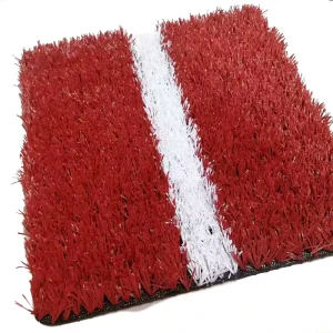 Red Green Artificial Grass 20mm for Football Soccer Field Running Track Padel Tennis Playground Indoor Outdoor Sport Turf