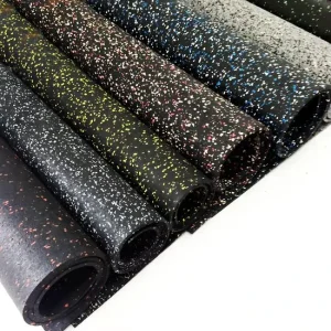 Red or Black Spots High Density Elastic Anti-Static Non-Slip Durable Eco-Friendly Non-Toxic Multi-Thick Rubber Floor Mat Roll