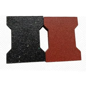 Removable Anti-Slip Shock-Absorbing EPDM Rubber Floor Tile, Interlocking