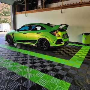 Removable DIY Heavy-Duty Interlocking Modular PP Garage Floor Tiles for Workshops, Exhibitions, and Car Showrooms