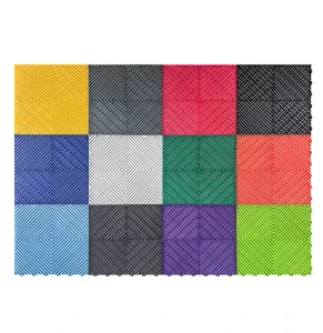 Removable Interlocking Wear-Resistant PP Garage Floor Tiles for Workshop, Warehouse, and Car Wash