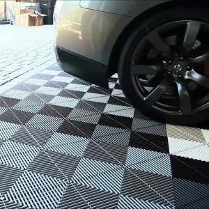 Removable PVC Click-Lock Modular Sport Decking Tiles for Garages, Workshops and Indoor Use