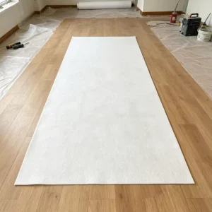 Removable Peel-and-Stick Waterproof Residue-Free Furniture-Grade Felt Floor Protector for Hardwood, Vinyl, and Laminate Floors