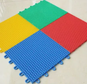 Removable Waterproof Interlocking PP Modular Outdoor Sports Floor Tiles